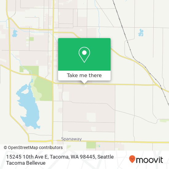 Mapa de 15245 10th Ave E, Tacoma, WA 98445