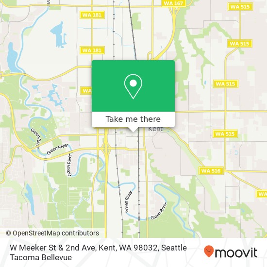 W Meeker St & 2nd Ave, Kent, WA 98032 map