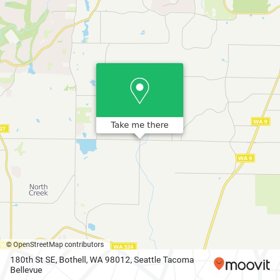 Mapa de 180th St SE, Bothell, WA 98012