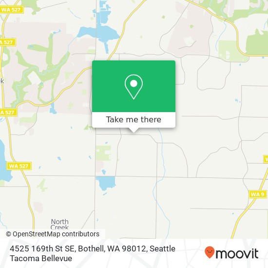 Mapa de 4525 169th St SE, Bothell, WA 98012