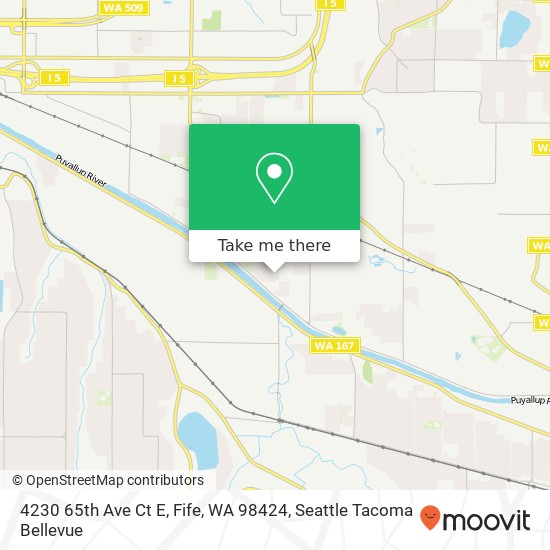 Mapa de 4230 65th Ave Ct E, Fife, WA 98424