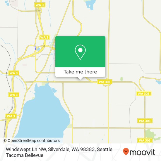 Mapa de Windswept Ln NW, Silverdale, WA 98383