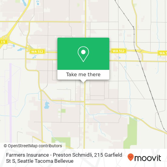 Mapa de Farmers Insurance - Preston Schmidli, 215 Garfield St S