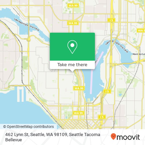 Mapa de 462 Lynn St, Seattle, WA 98109