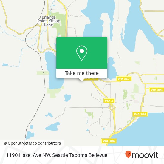 Mapa de 1190 Hazel Ave NW, Bremerton, WA 98312