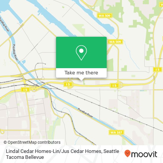 Lindal Cedar Homes-Lin / Jus Cedar Homes map