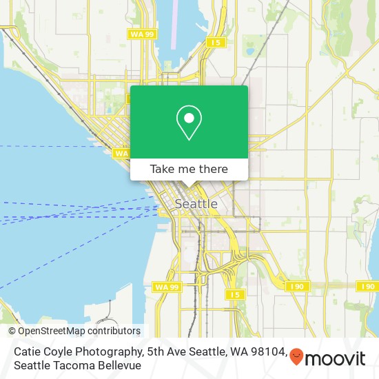 Mapa de Catie Coyle Photography, 5th Ave Seattle, WA 98104