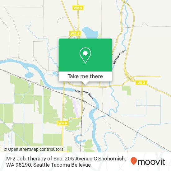 Mapa de M-2 Job Therapy of Sno, 205 Avenue C Snohomish, WA 98290