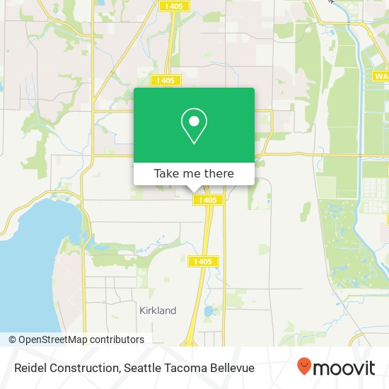 Reidel Construction map