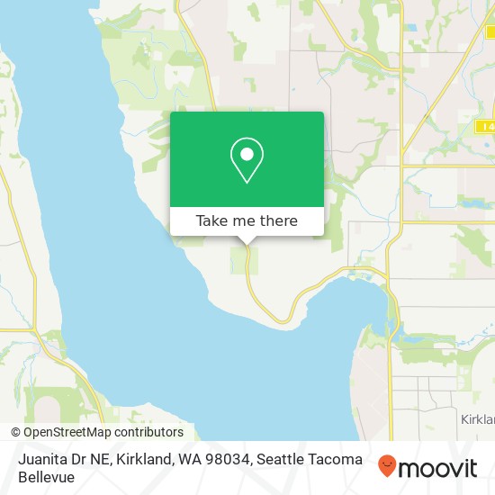 Mapa de Juanita Dr NE, Kirkland, WA 98034