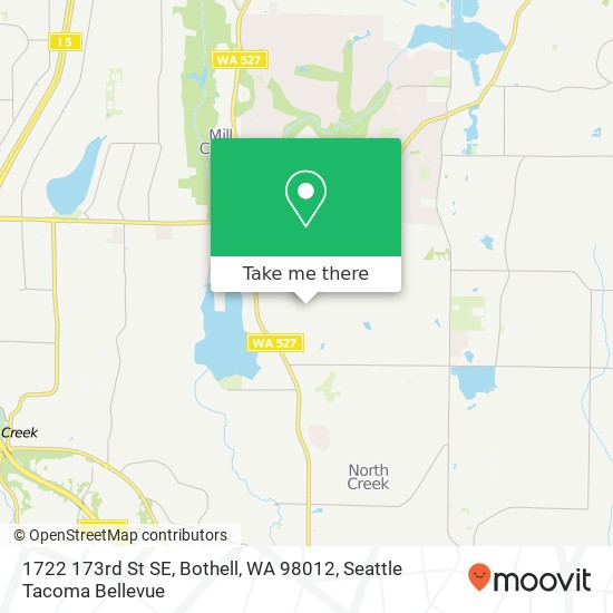 Mapa de 1722 173rd St SE, Bothell, WA 98012