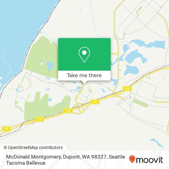 McDonald Montgomery, Dupont, WA 98327 map