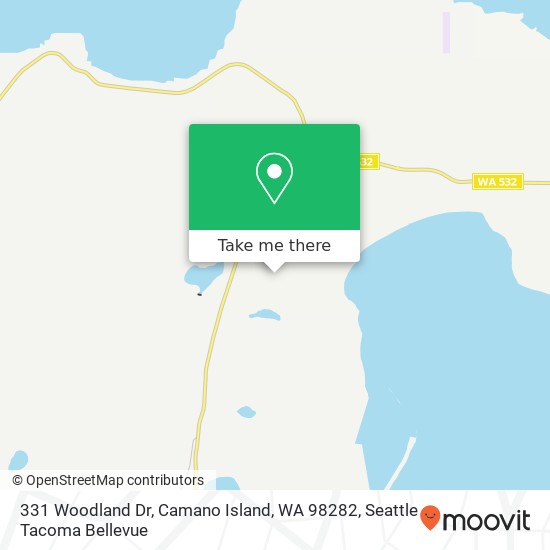 Mapa de 331 Woodland Dr, Camano Island, WA 98282
