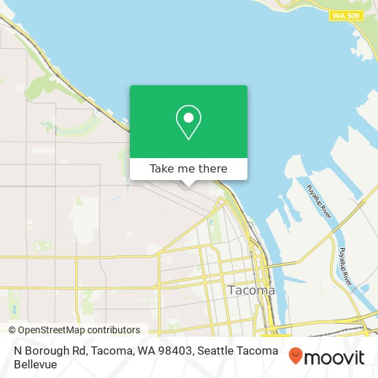 N Borough Rd, Tacoma, WA 98403 map