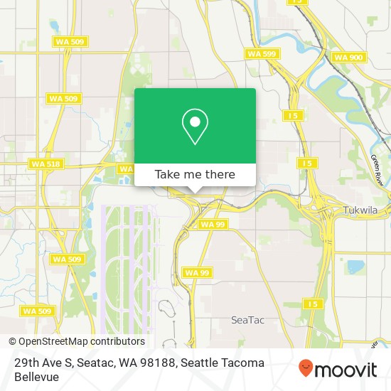 Mapa de 29th Ave S, Seatac, WA 98188