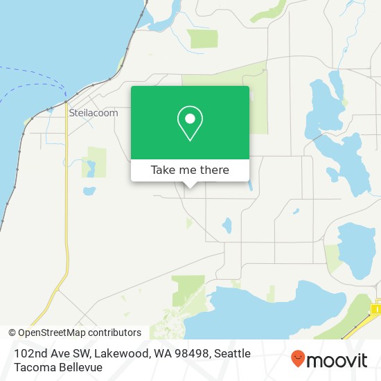 Mapa de 102nd Ave SW, Lakewood, WA 98498