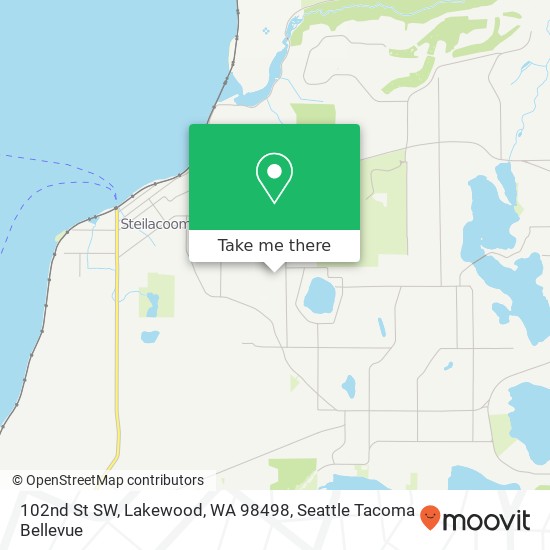 Mapa de 102nd St SW, Lakewood, WA 98498