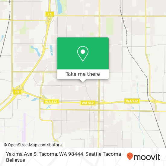 Mapa de Yakima Ave S, Tacoma, WA 98444