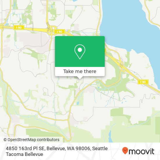 4850 163rd Pl SE, Bellevue, WA 98006 map