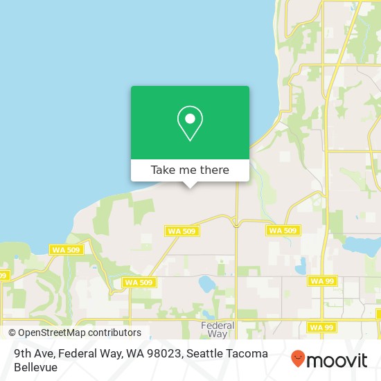 Mapa de 9th Ave, Federal Way, WA 98023