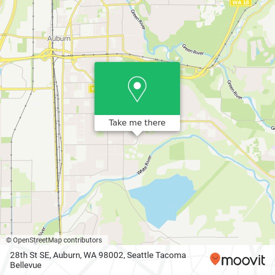 Mapa de 28th St SE, Auburn, WA 98002