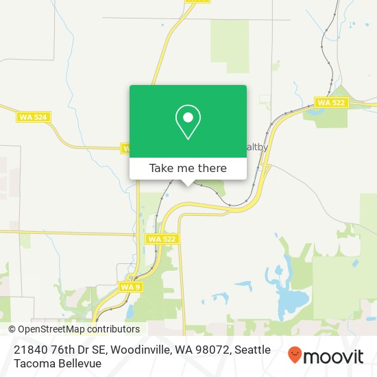 Mapa de 21840 76th Dr SE, Woodinville, WA 98072