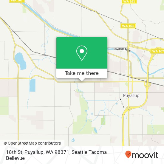 Mapa de 18th St, Puyallup, WA 98371