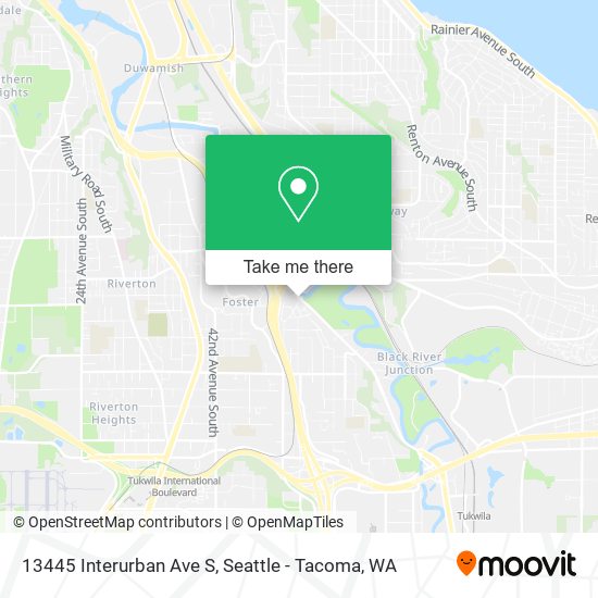 Mapa de 13445 Interurban Ave S