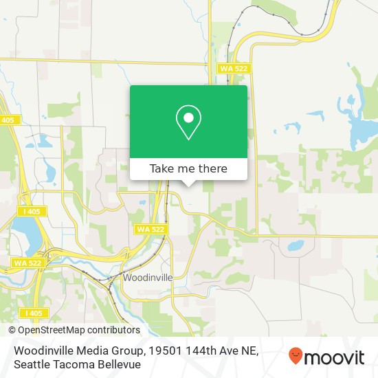 Mapa de Woodinville Media Group, 19501 144th Ave NE