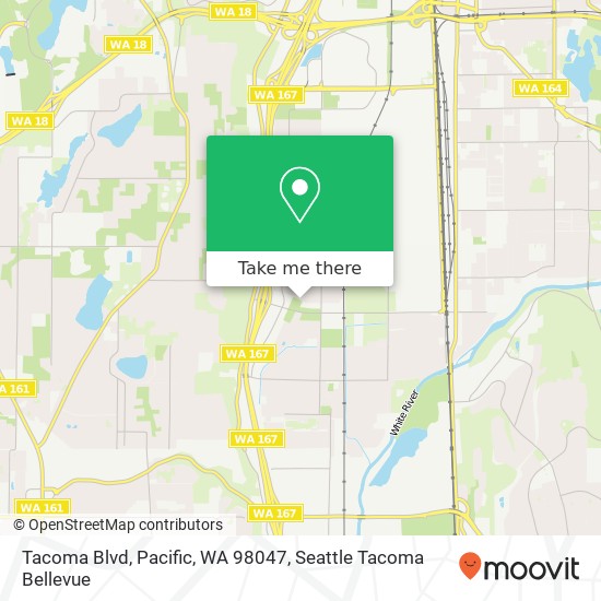 Mapa de Tacoma Blvd, Pacific, WA 98047