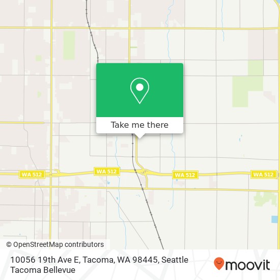 Mapa de 10056 19th Ave E, Tacoma, WA 98445