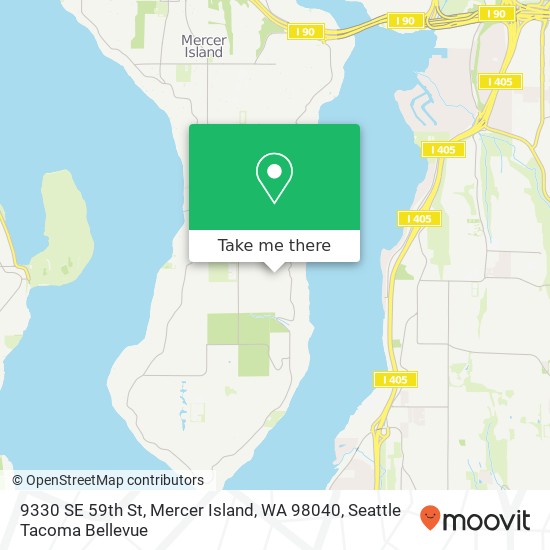 9330 SE 59th St, Mercer Island, WA 98040 map