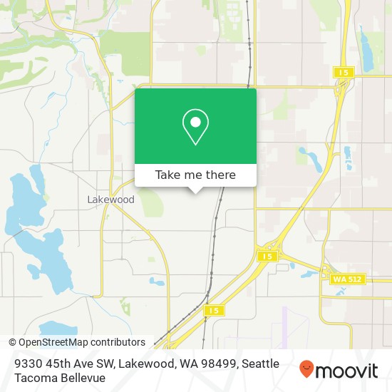 9330 45th Ave SW, Lakewood, WA 98499 map