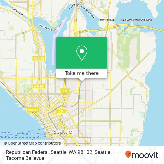 Mapa de Republican Federal, Seattle, WA 98102