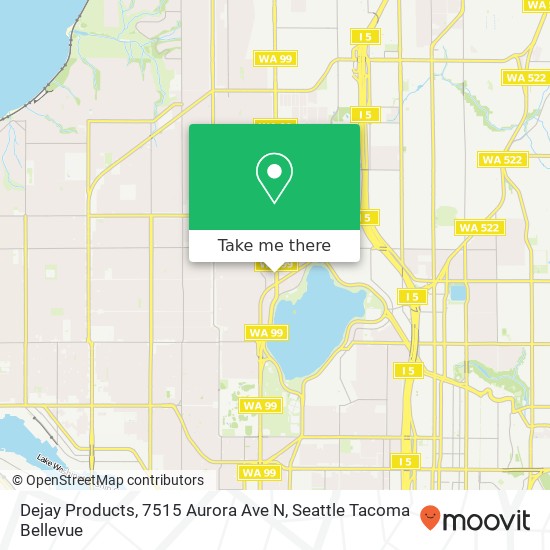 Mapa de Dejay Products, 7515 Aurora Ave N