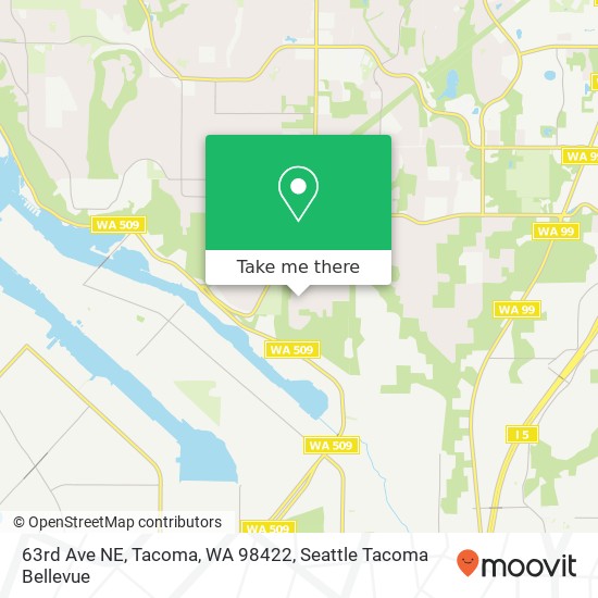 63rd Ave NE, Tacoma, WA 98422 map