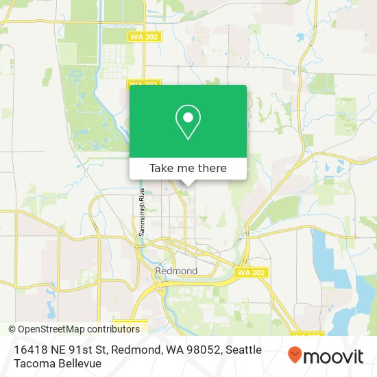 16418 NE 91st St, Redmond, WA 98052 map