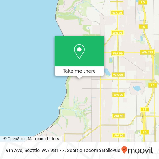 Mapa de 9th Ave, Seattle, WA 98177