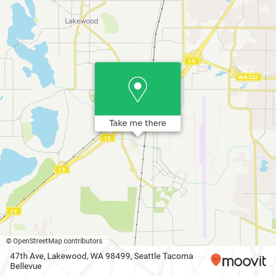 Mapa de 47th Ave, Lakewood, WA 98499