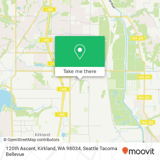 Mapa de 120th Ascent, Kirkland, WA 98034