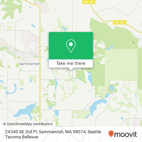 Mapa de 24340 SE 3rd Pl, Sammamish, WA 98074