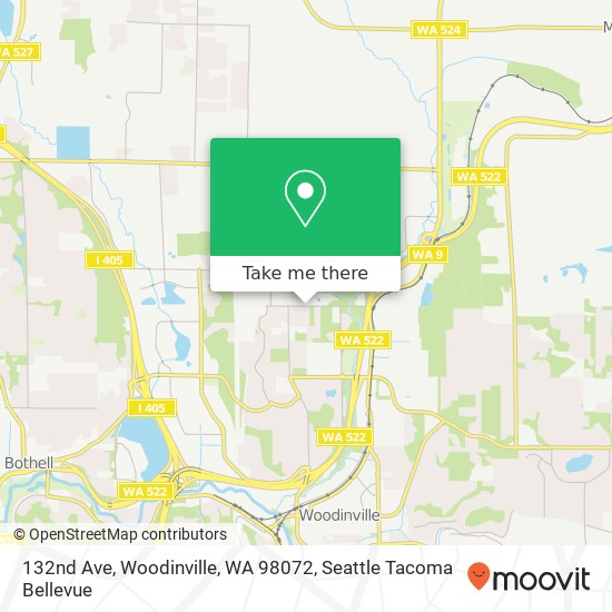 Mapa de 132nd Ave, Woodinville, WA 98072