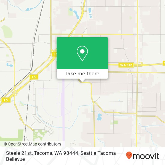 Steele 21st, Tacoma, WA 98444 map