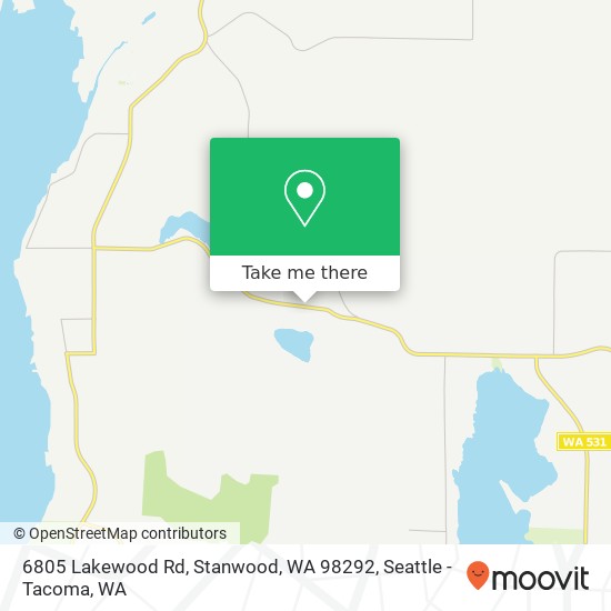 6805 Lakewood Rd, Stanwood, WA 98292 map