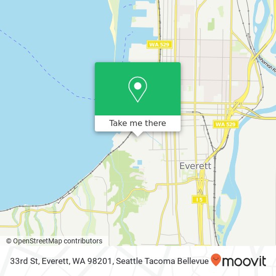 33rd St, Everett, WA 98201 map