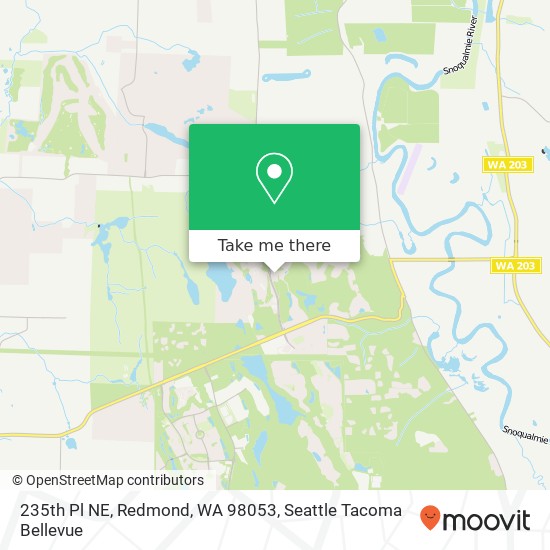 Mapa de 235th Pl NE, Redmond, WA 98053