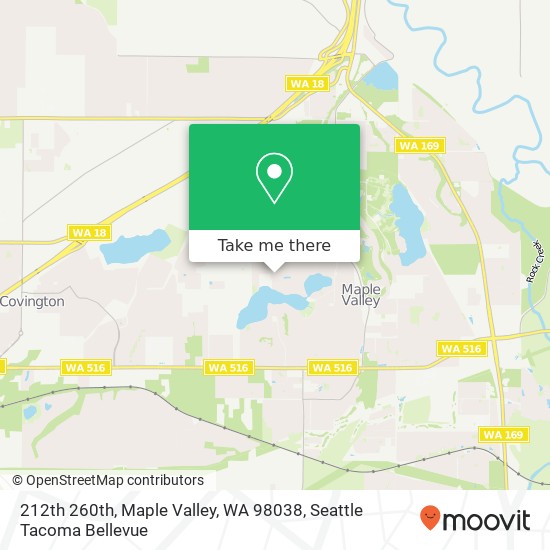Mapa de 212th 260th, Maple Valley, WA 98038