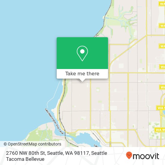 2760 NW 80th St, Seattle, WA 98117 map