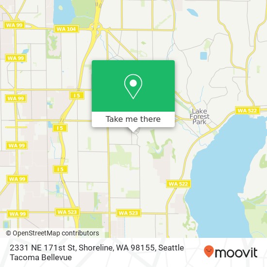 2331 NE 171st St, Shoreline, WA 98155 map