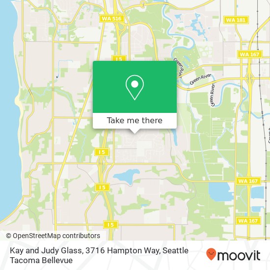 Mapa de Kay and Judy Glass, 3716 Hampton Way